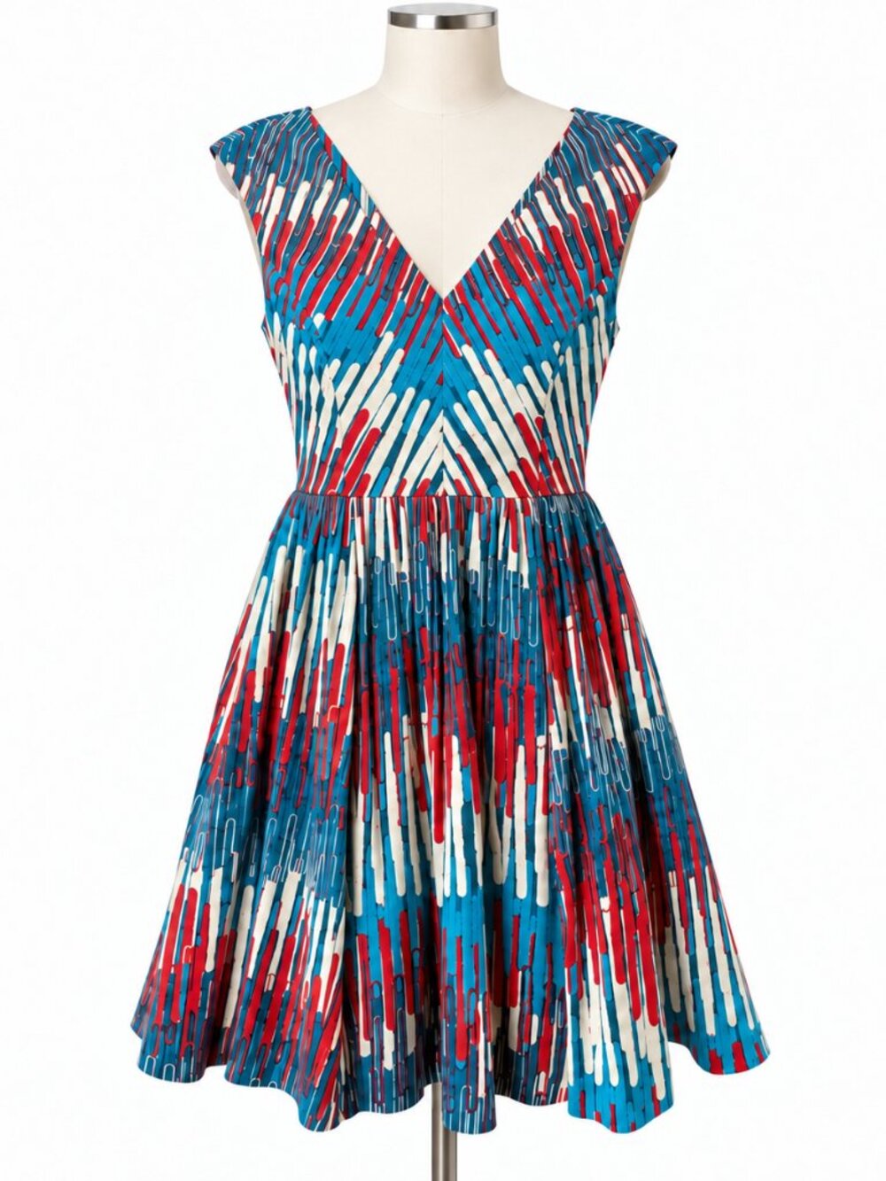 Anthropologie Plenty by Tracy Reese Gallery Row Dress Fit Flare Tulle Red